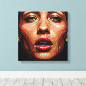 ベルベット歪み引き伸ばしキャンバス印刷 キャンバスプリント (インサイチュ (ウッドフロア))