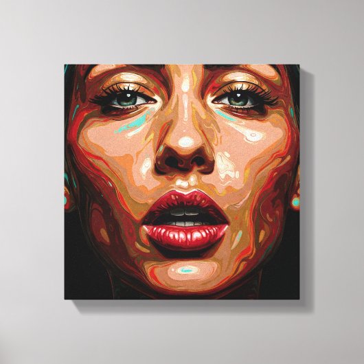 ベルベット歪み引き伸ばしキャンバス印刷 キャンバスプリント (正面)