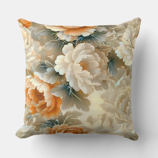 ベルベット秋ウィスパーズボタニカル クッション (正面)