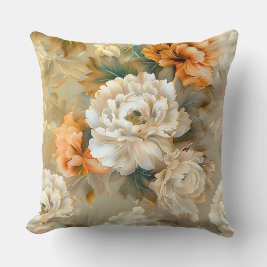 ベルベット秋ウィスパーズボタニカル クッション (正面)