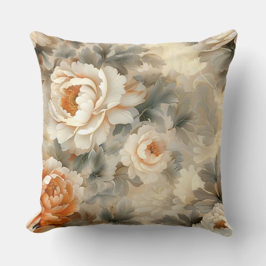 ベルベット秋ウィスパーズボタニカル クッション (正面)