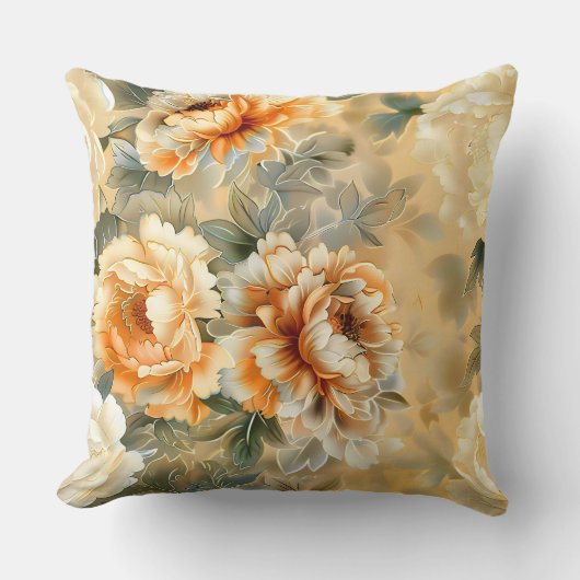 ベルベット秋ウィスパーズボタニカル クッション (正面)