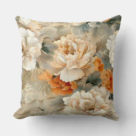 ベルベット秋ウィスパーズボタニカル クッション (正面)