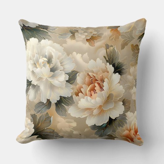 ベルベット秋ウィスパーズボタニカル クッション (正面)