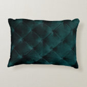 ベルベット緑：マラカイト繊維エレガンス アクセントクッション (裏面)