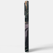 ベルベット食 | ダークマーブル金ゴールドフロー Case-Mate iPhoneケース (裏面 / 左)