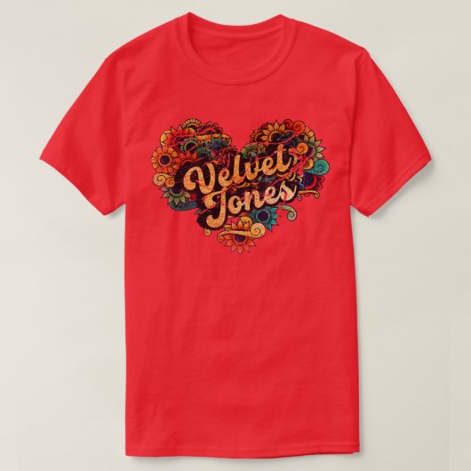 ベルベット・ジョーンズ薄暗い Tシャツ (デザイン正面)