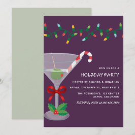 ベルベット スプルース クリスマス ホリデー カクテル パーティー 招待状