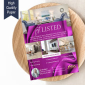 ベルベット・パープルが上場した実在エステートエージェント チラシ