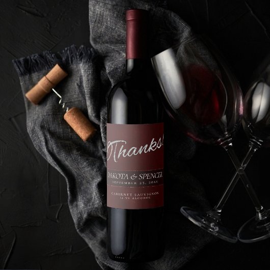 ベルベット・ヘナグランジ | 深いクリムゾンレッドありがとう ワインラベル