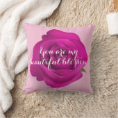 ベルベット ローズ クッション - ロマンチックなホーム デコレーション (ブランケット)