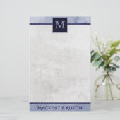 ベルベティインディゴダマスク | ミッドナイトグランジバロック 便箋 (スタンド正面)