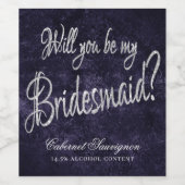 ベルベティインディゴダマスク | 真夜中グランジブライダル頼 ワインラベル (シングルラベル)