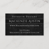 ベルベティオニックスダマスク |ブラックバンピーグランジバロック 名刺 (裏面)