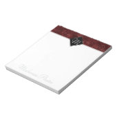 ベルベティヘンナダマスク | クリムゾンレッドグランジバロック ノートパッド (回転)