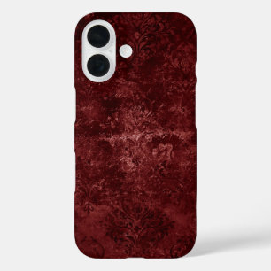 ベルベティヘンナダマスク 赤動揺してグランジ iPhone 16ケース