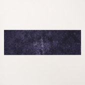ベルベティミッドナイトダマスク |インディゴパープルグランジ ヨガマット (裏面(横))