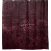 ベルベティワインダマスク |ボルドー・サングリアグランジ・グラム シャワーカーテン (正面)