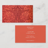 ベルベティーンのデザインのためのウィリアム・モリスのAcanthus 名刺 (正面/裏面)