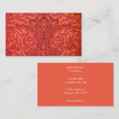 ベルベティーンのデザインのためのウィリアム・モリスのAcanthus 名刺 (正面/裏面)