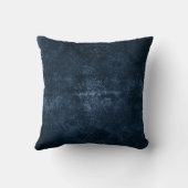 ベルベティ海軍ダマスク |ダークブルーグランジバロック クッション (裏面)