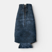 ベルベティ海軍ダマスク |ダークブルーグランジバロック ボトルクーラー (裏面)