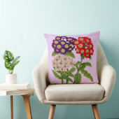 ベルベナ花プリント クッション (椅子)