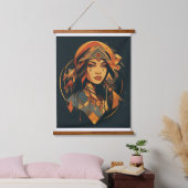 ベルベルの輝き 吊り下げ型タペストリー (寝室)