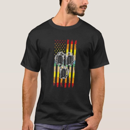 ベルマグ国旗のビアマグ Tシャツ (正面)