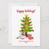 ベルマンキャットファミリークリスマス シーズンカード (正面)