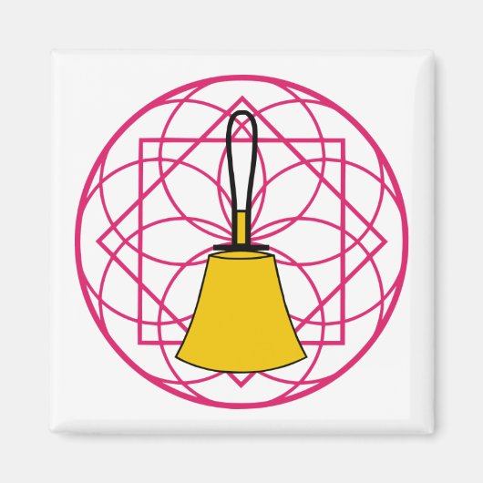 ベルマンダラスクエアマグネット マグネット (正面)