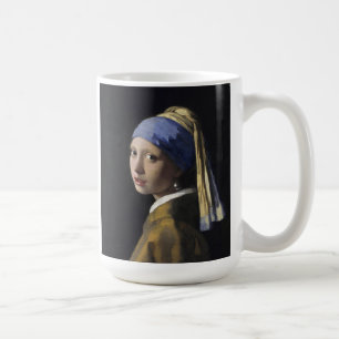 ベルミ絵画アの耳飾りをつけた少女 コーヒーマグカップ