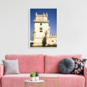 ベルム要塞タワー、リズボン川 キャンバスプリント (インサイチュ (リビング))