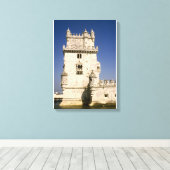 ベルム要塞タワー、リズボン川 キャンバスプリント (インサイチュ (ウッドフロア))