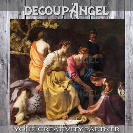 ベルメール – ダイアナと彼女のニンフのデクページ 薄葉紙