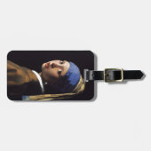 ベルメーレガールパールイヤリング最高傑作絵画ズ ラゲッジタグ (正面横)