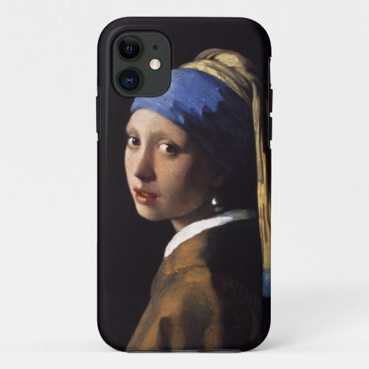 ベルメーレガールパールイヤリング最高傑作絵画ズ Case-Mate iPhoneケース (裏面)