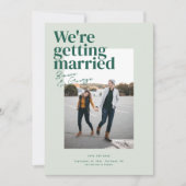 ベルモントでの結婚式　保存日 招待状 (正面)