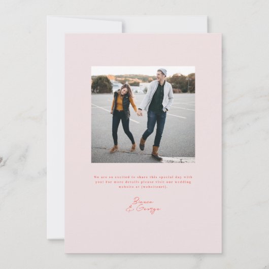 ベルモントタイポグラフィ結婚ズ 招待状 (裏面)