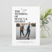 ベルモント結婚写真 招待状 (スタンド正面)