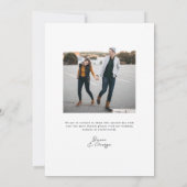 ベルモント結婚垂直 招待状 (裏面)