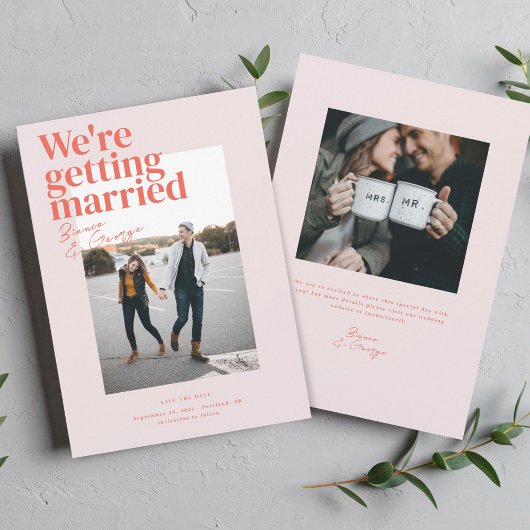 ベルモント結婚式の日付を保存 招待状