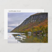 ベルモント、ウィルービー湖でのサイルボーツアットレスト ポストカード (正面/裏面)