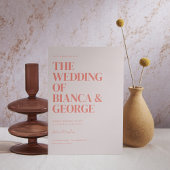 ベルモント ヴァーティカル ウェディング 招待状