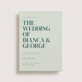 ベルモント ヴァーティカル ウェディング 招待状