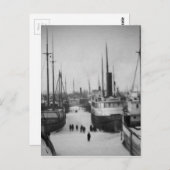 ベルリバーマリンシティミシガンの船 ポストカード (正面/裏面)