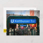 ベルリンからのポストカード:コッツブッサー・トー ポストカード (正面/裏面)