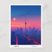 ベルリンでの夜ドイツ旅行 ポストカード (正面)