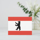 ベルリンのはがきの国旗 ポストカード (スタンド正面)