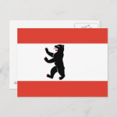 ベルリンのはがきの国旗 ポストカード (正面/裏面)